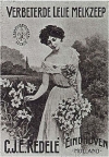 Reklameposter van Zeepfabriek Redelé (1847-1968) aan de Kanaalstraat.
