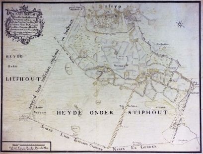 De kaart van Stiphout